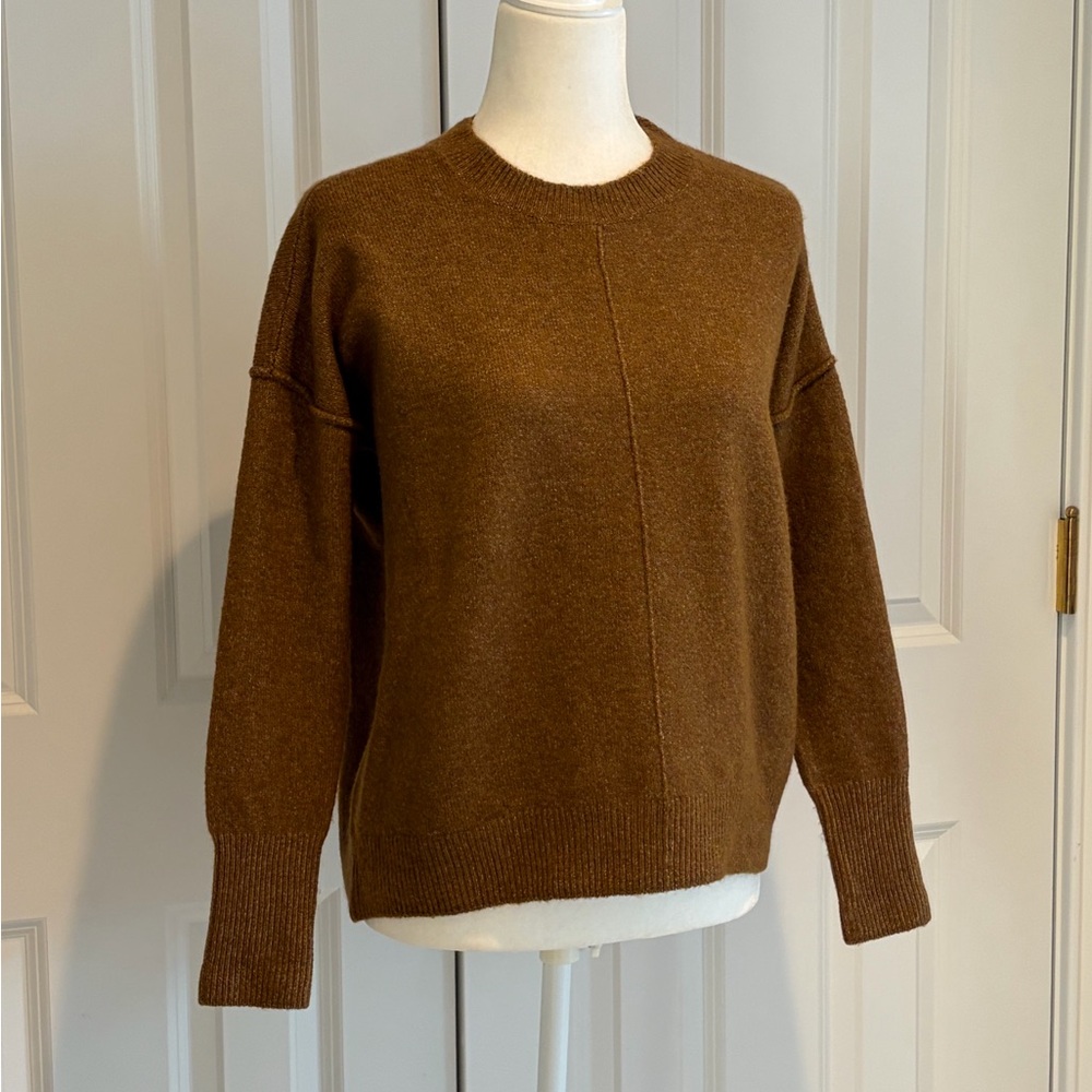 Vince Camuto Brown Crew Neck Sweater Size XS - Picture 2 of 10